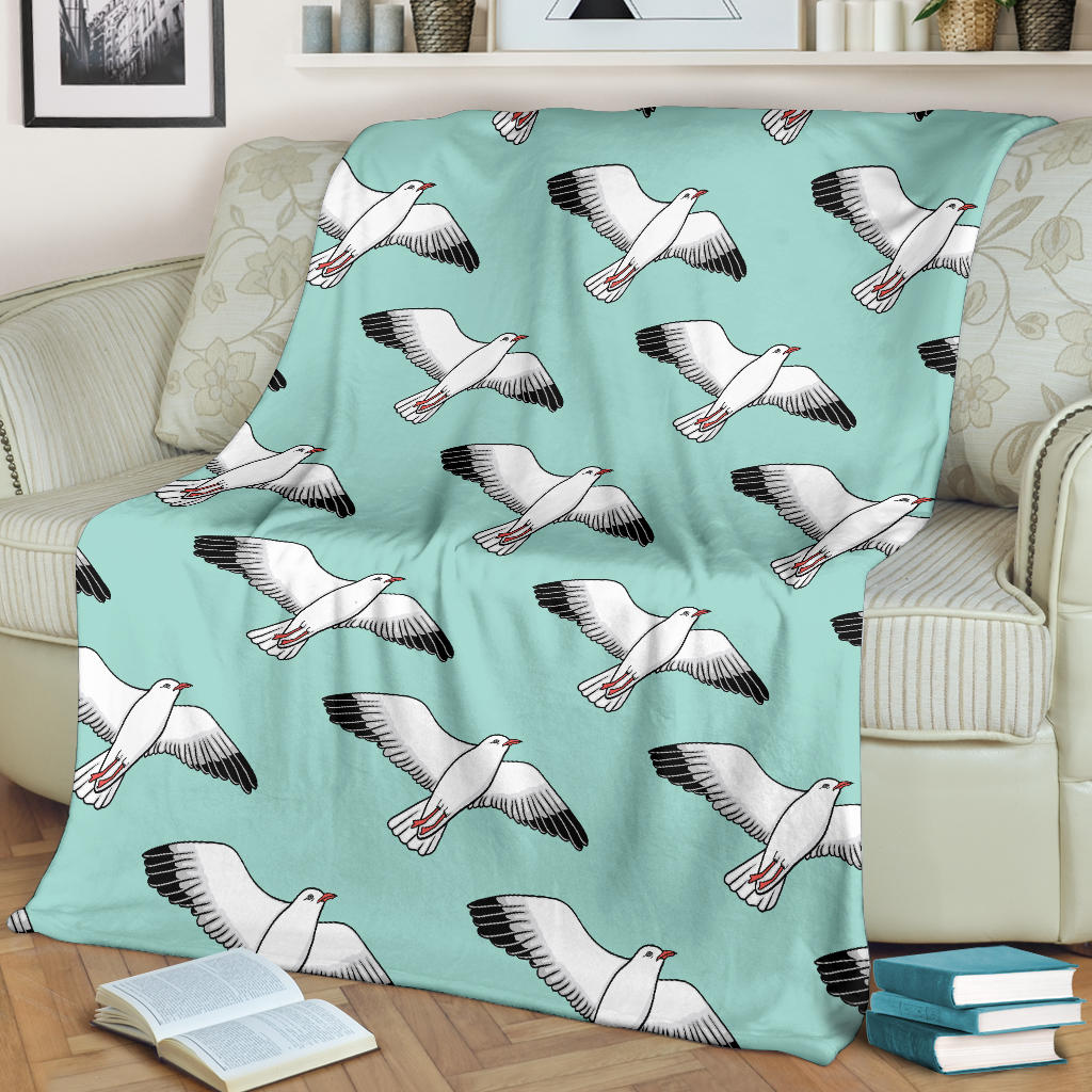 Pigeon Pattern Print Design 02 Premium Blanket