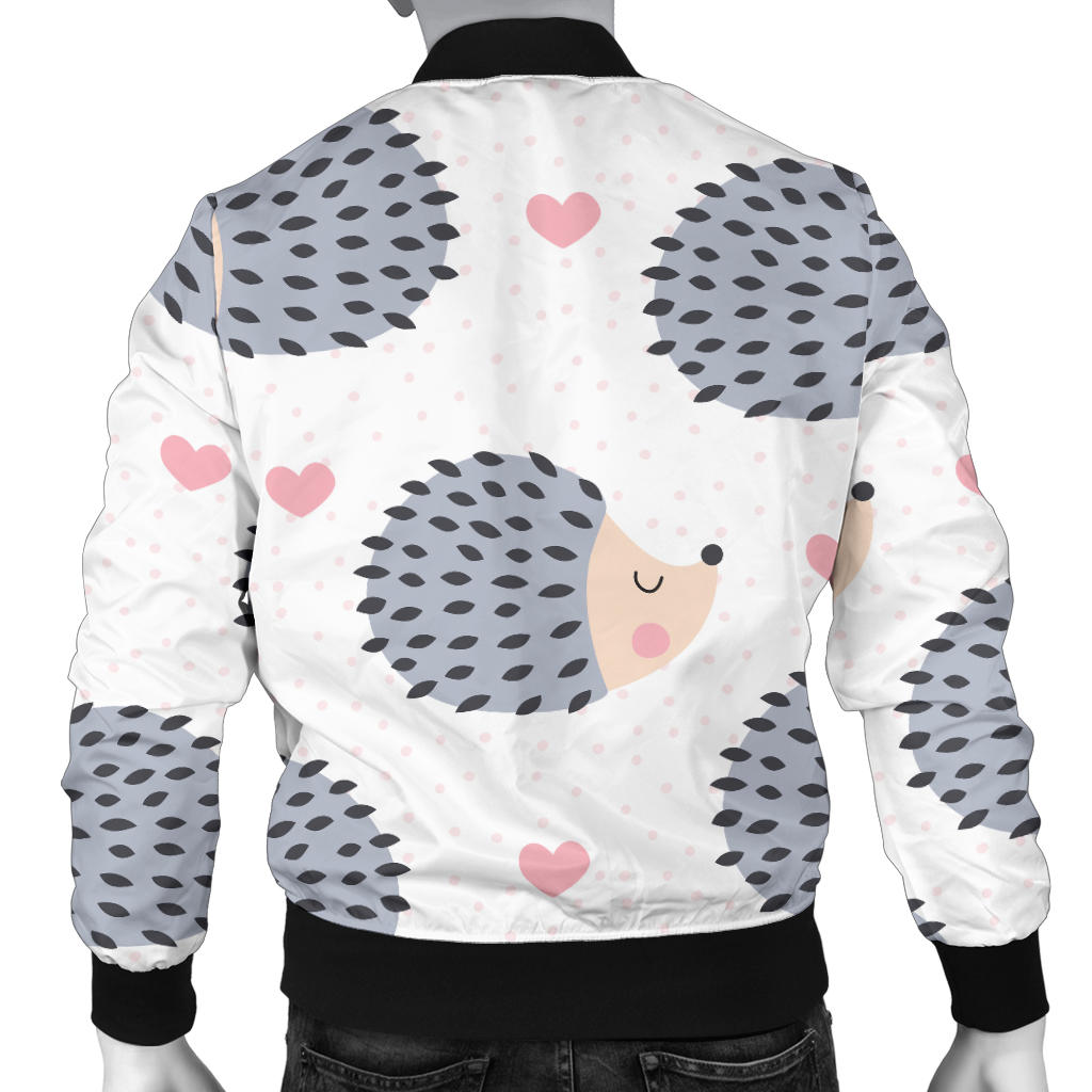 Hedgehog Baby Pattern Print Design 03 Men Bomber Jacket