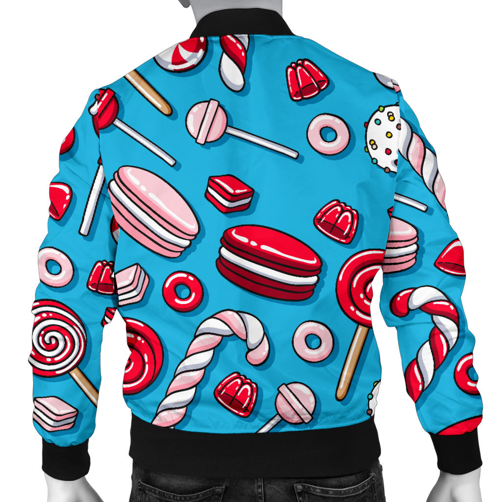 Candy Pattern Print Design 05 Men Bomber Jacket