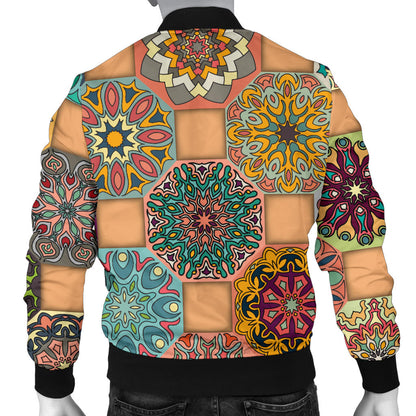 Boho Pattern Print Design 07 Men Bomber Jacket
