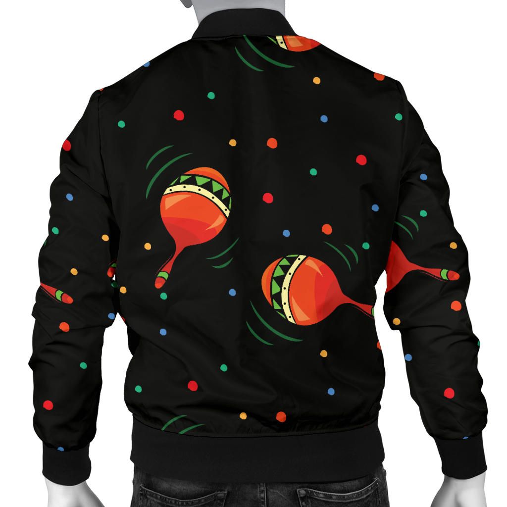 Maracas Pattern Print Design 03 Men Bomber Jacket