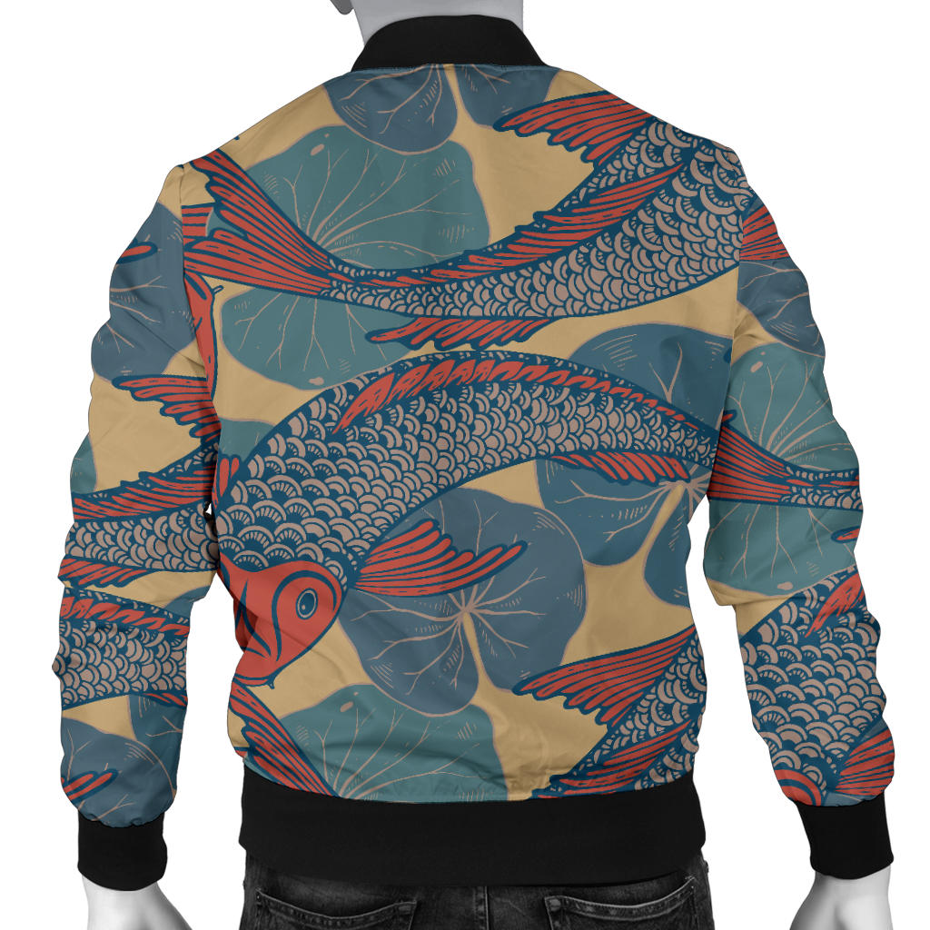 Pisces Pattern Print Design A01 Men Bomber Jacket