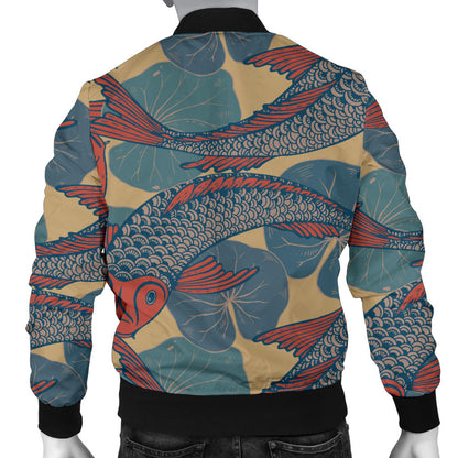 Pisces Pattern Print Design A01 Men Bomber Jacket