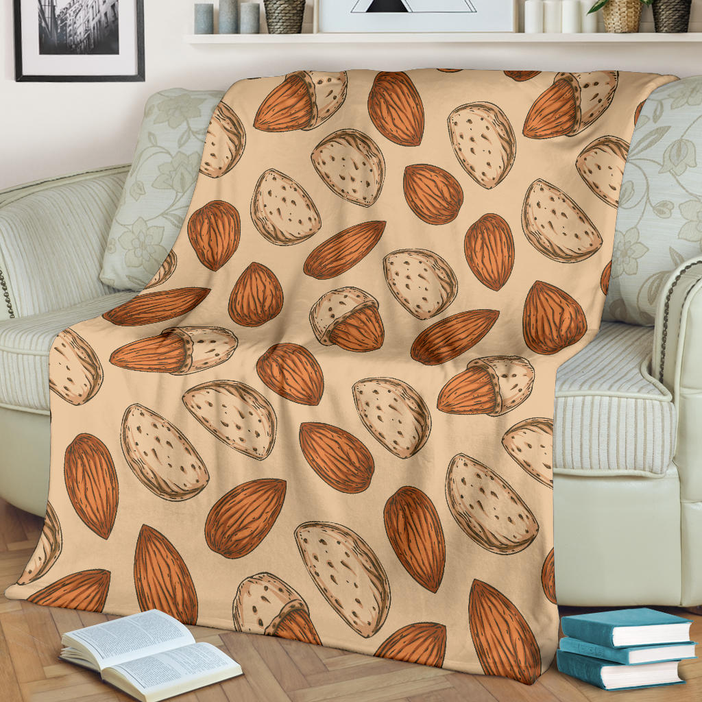 Almond Pattern Print Design 04 Premium Blanket