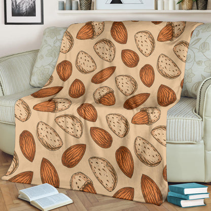 Almond Pattern Print Design 04 Premium Blanket