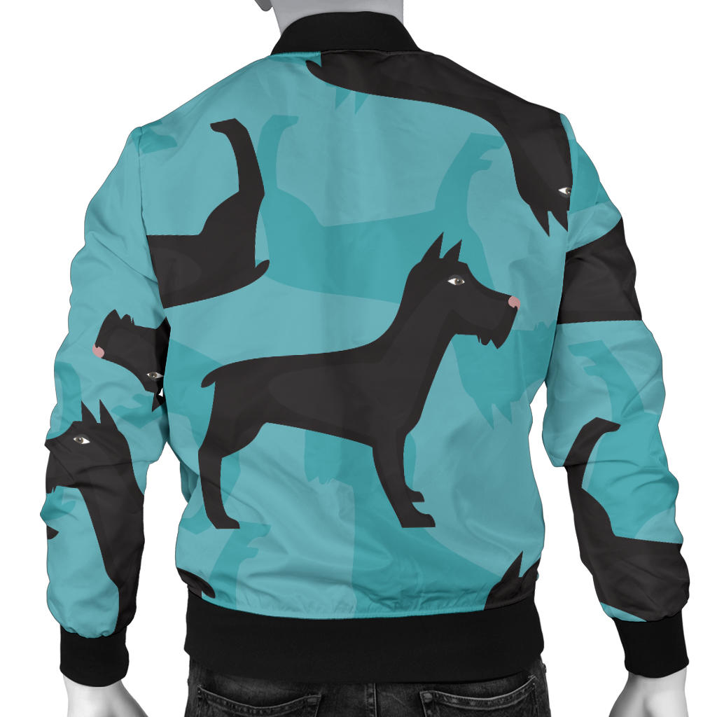 Schnauzers Pattern Print Design A01 Men Bomber Jacket