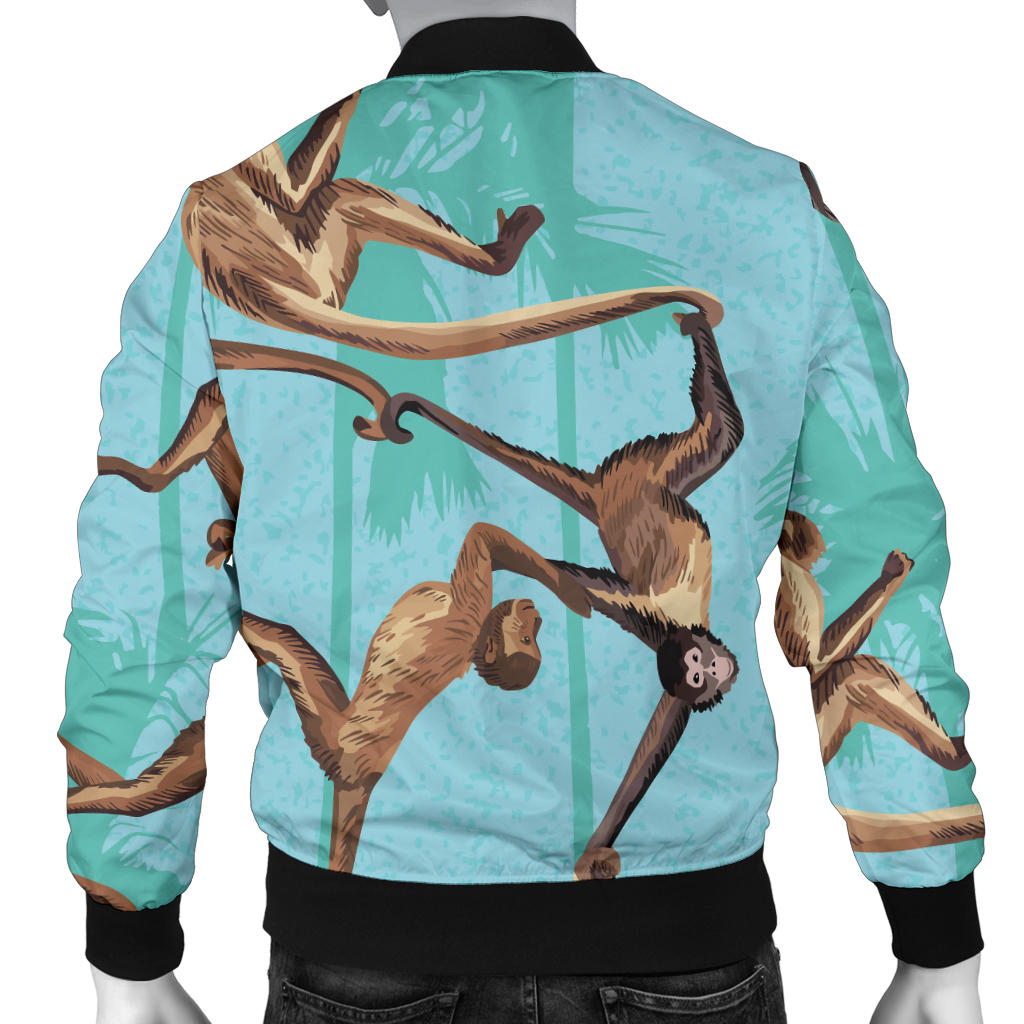 Monkey Pattern Print Design 04 Men Bomber Jacket