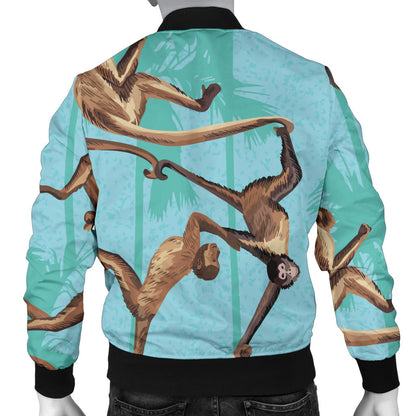 Monkey Pattern Print Design 04 Men Bomber Jacket