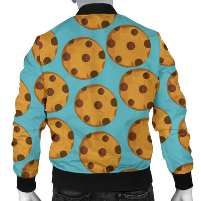 Cookie Pattern Print Design 01 Men Bomber Jacket
