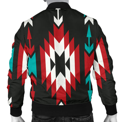 Native Pattern Print Design A08 Men Bomber Jacket