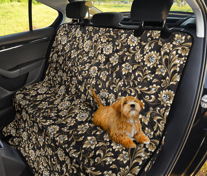 Brocade Pattern Print Design 03 Rear Dog Car Seat Cover Hammock