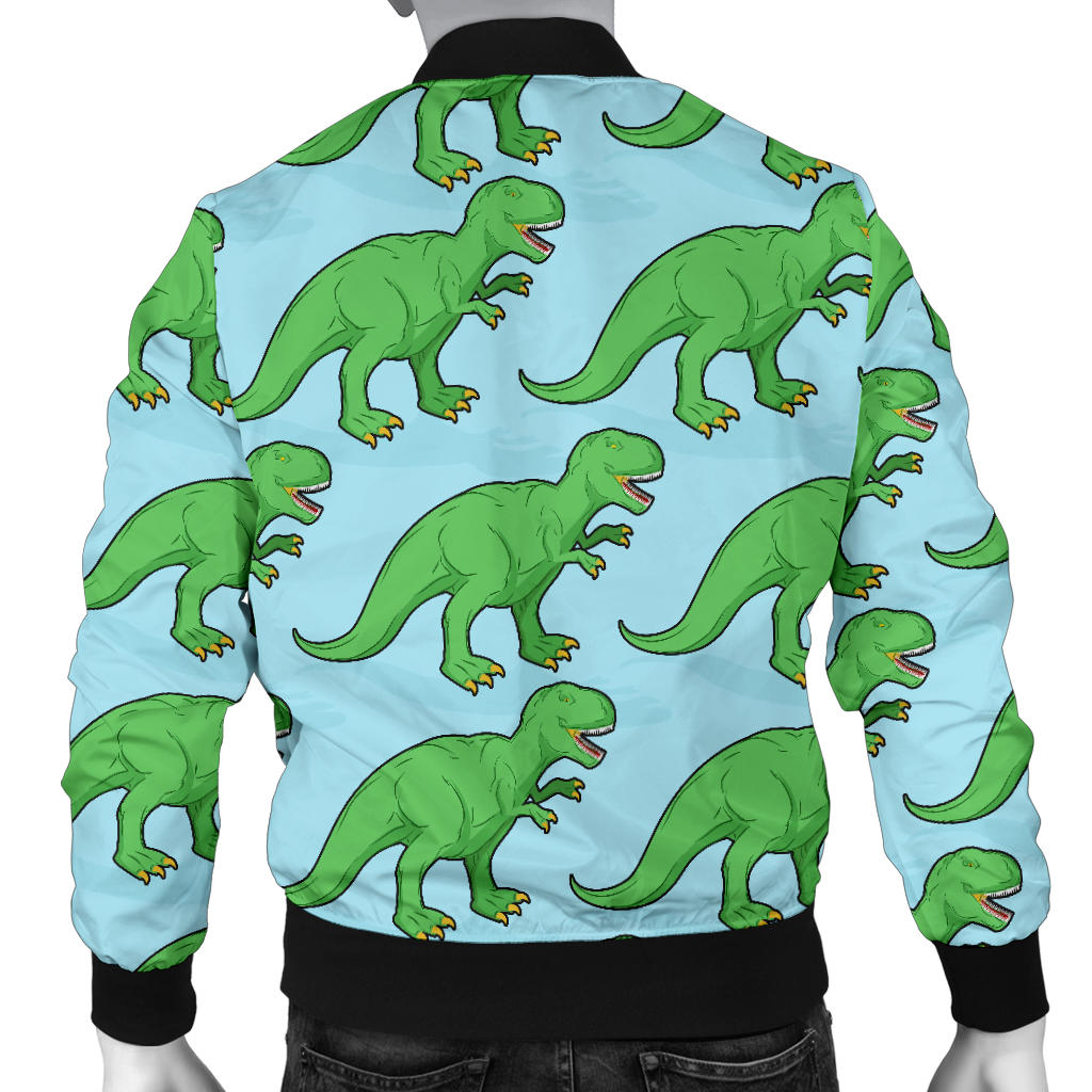 T Rex Pattern Print Design A01 Men Bomber Jacket
