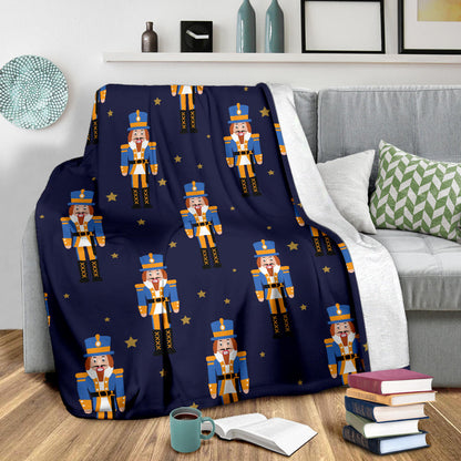 Nutcracker Pattern Print Design A04 Premium Blanket