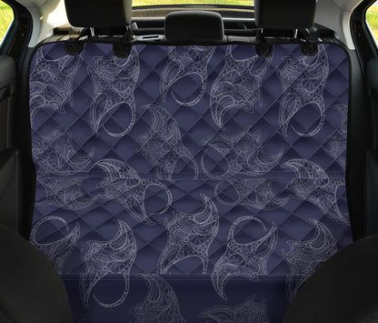 Manta Ray Pattern Print Design 01 Rear Dog Car Seat Cover Hammock