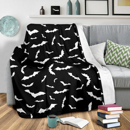 Bat Pattern Print Design 05 Premium Blanket