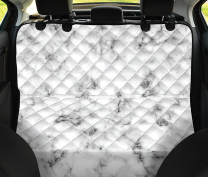 Marble Pattern Print Design 01 Rear Dog Car Seat Cover Hammock