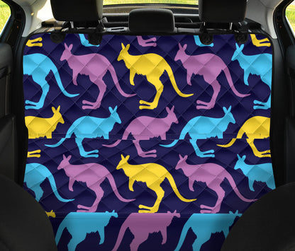 Kangaroos Pattern Print Design 02 Rear Dog Car Seat Cover Hammock