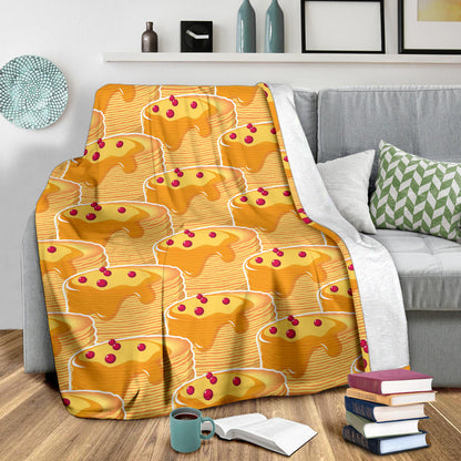 Pancake Pattern Print Design A04 Premium Blanket
