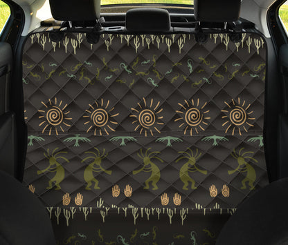 Mayan Pattern Print Design 04 Rear Dog Car Seat Cover Hammock