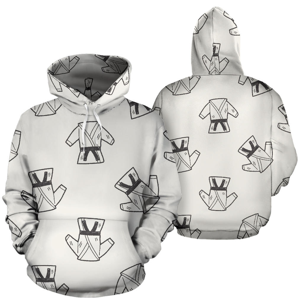 Karate Pattern Print Design 01 Pullover Hoodie