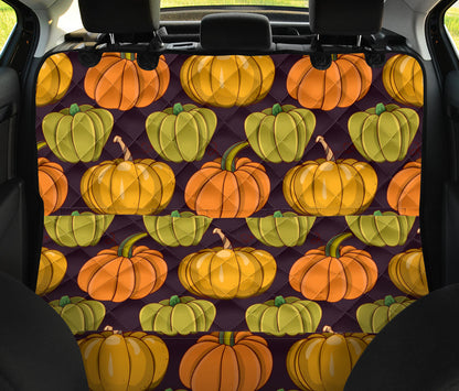 Pumpkin Pattern Print Design A01 Rear Dog Car Seat Cover Hammock