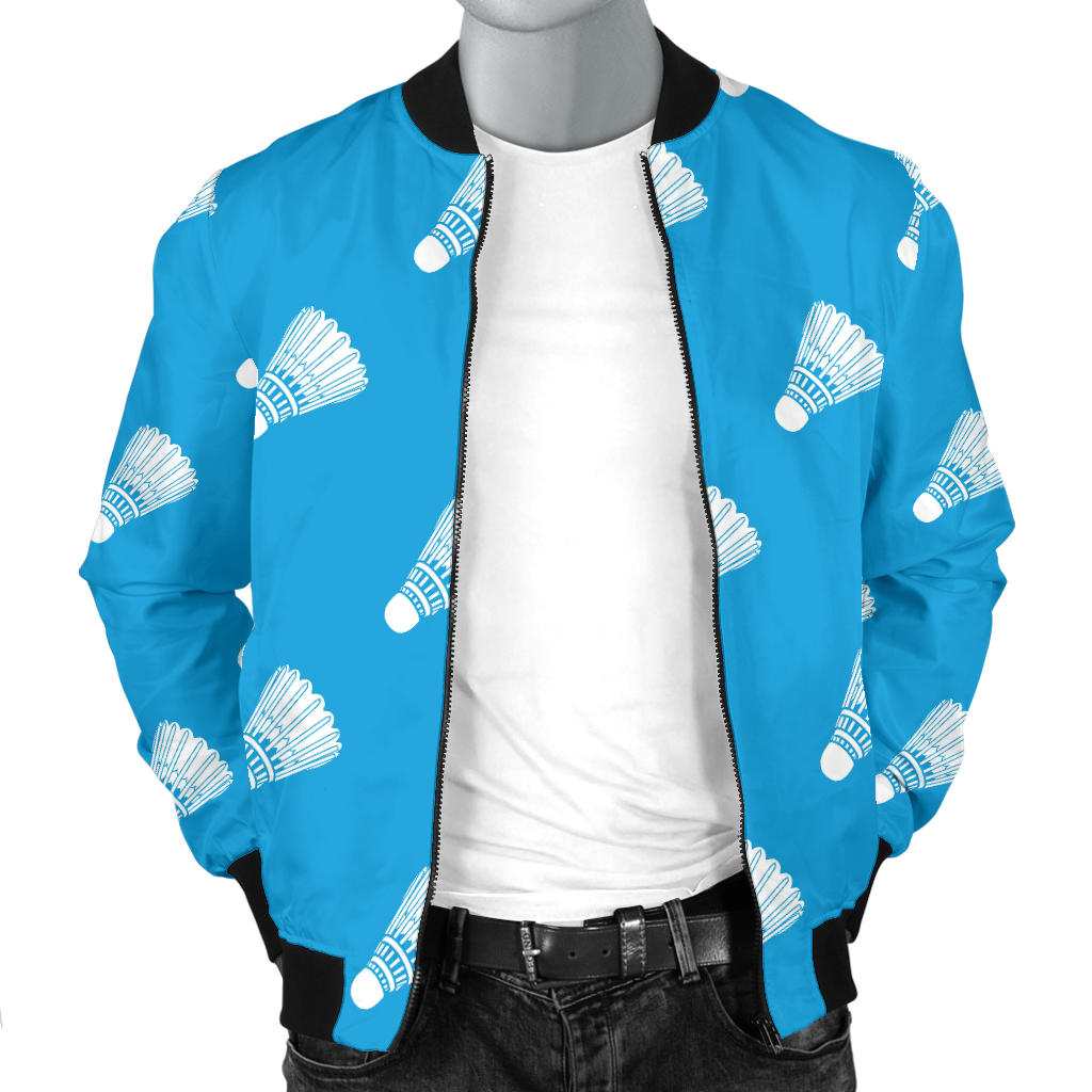Badminton Ball Pattern Print Design 08 Men Bomber Jacket