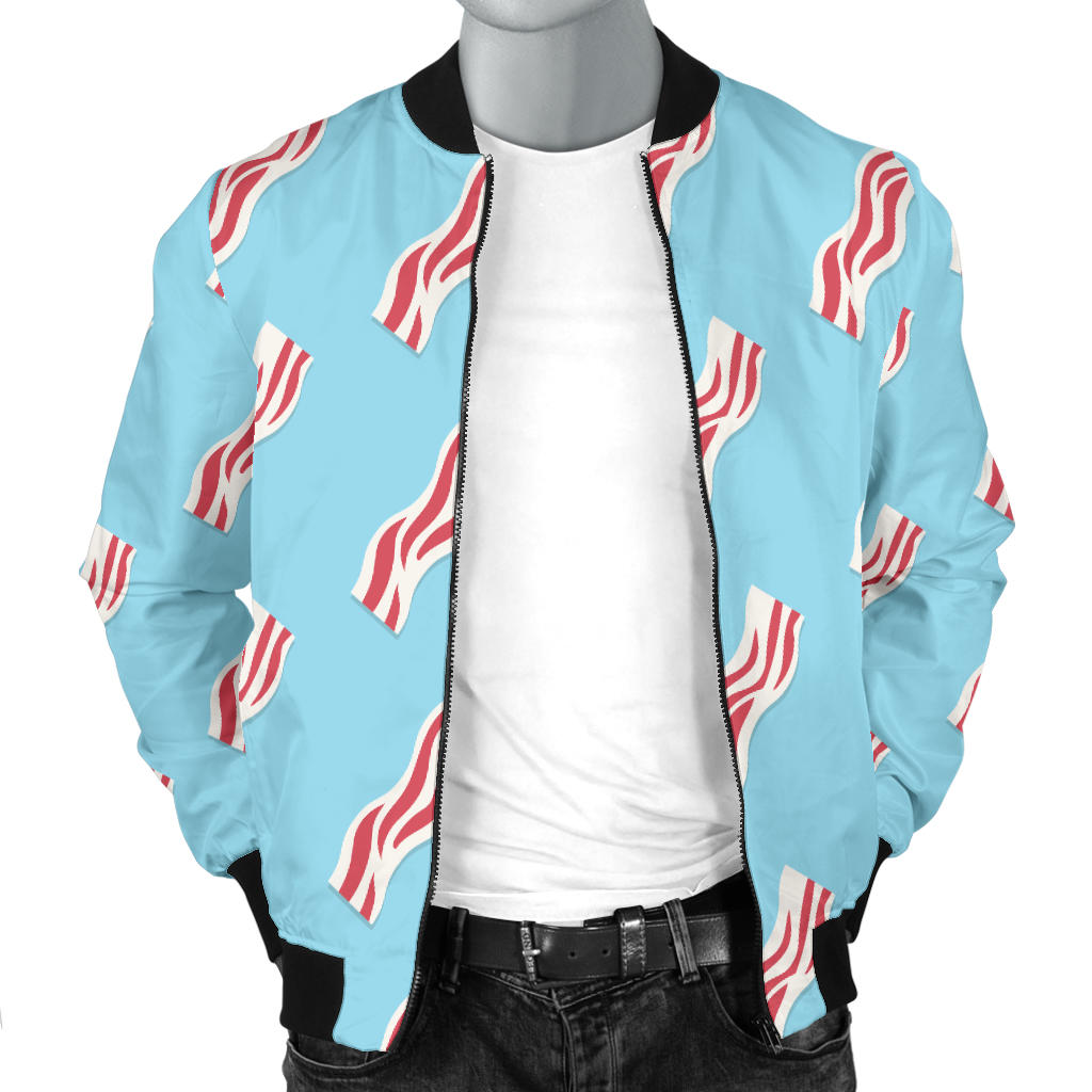 Bacon Pattern Print Design 03 Men Bomber Jacket