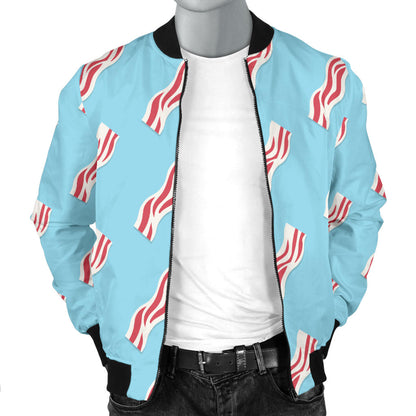 Bacon Pattern Print Design 03 Men Bomber Jacket