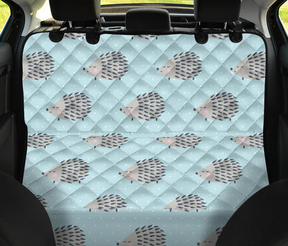 Hedgehog Pattern Print Design 02 Rear Dog Car Seat Cover Hammock