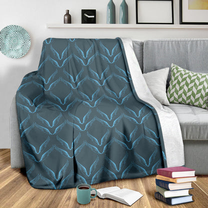 Angel Wings Pattern Print Design 04 Premium Blanket