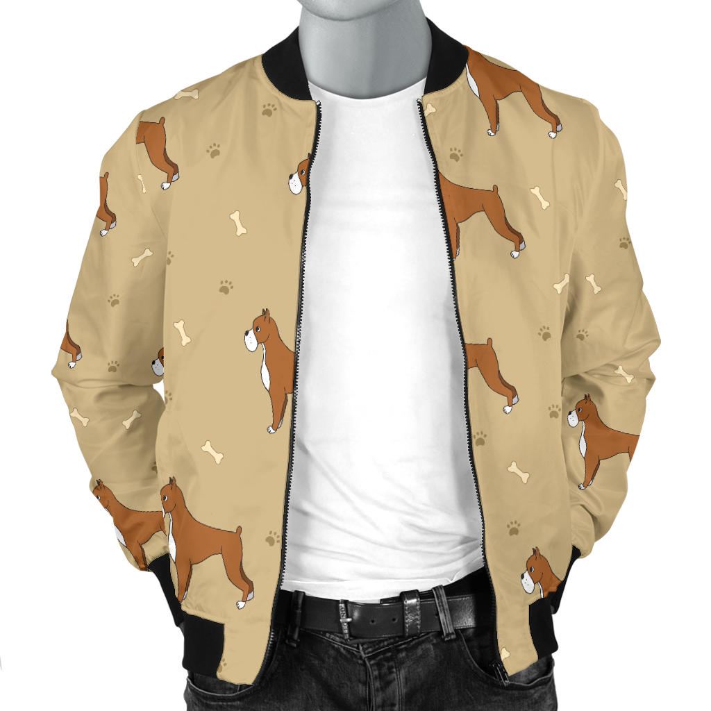 Boxers Pattern Print Design 02 Men Bomber Jacket