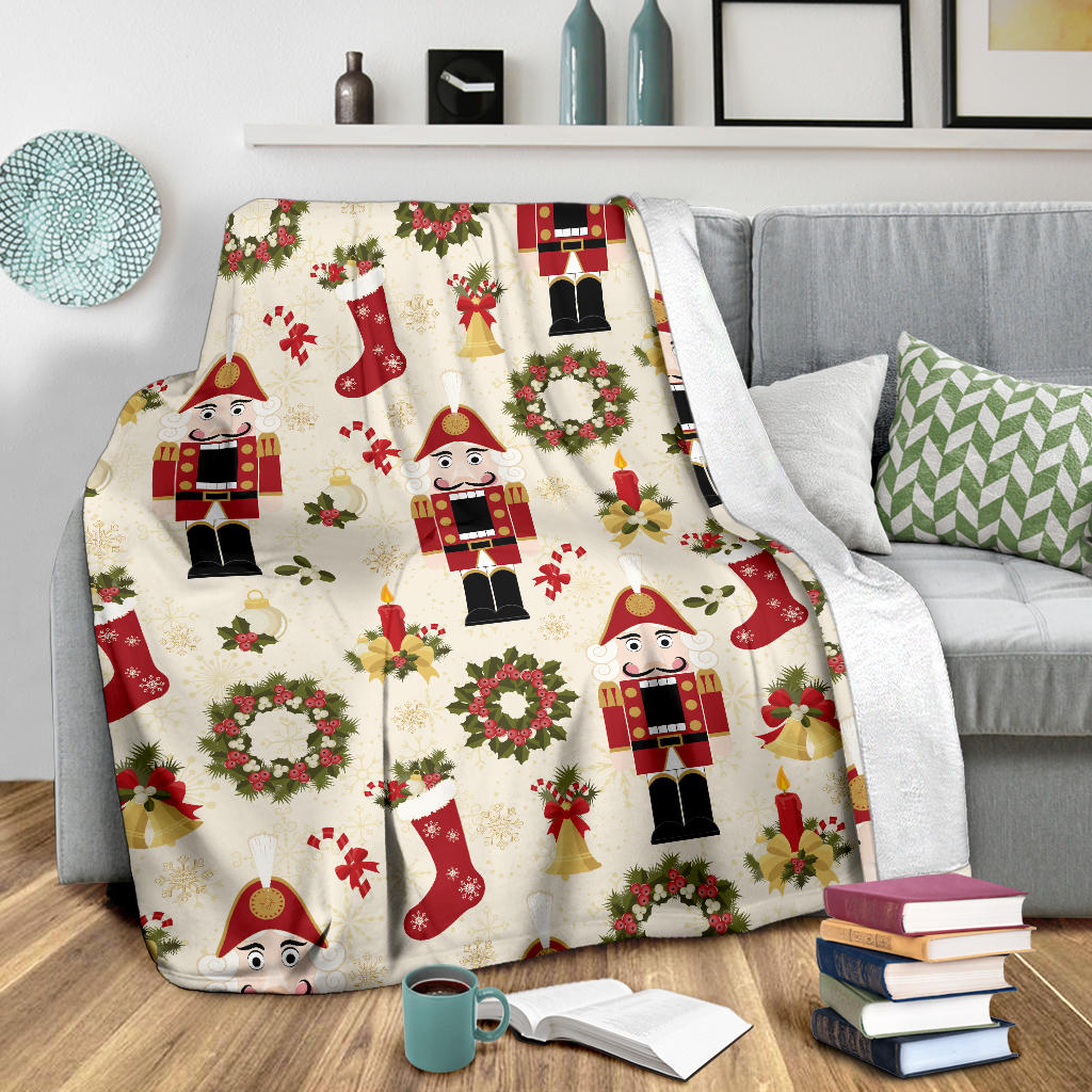 Nutcracker Pattern Print Design A01 Premium Blanket