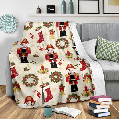 Nutcracker Pattern Print Design A01 Premium Blanket