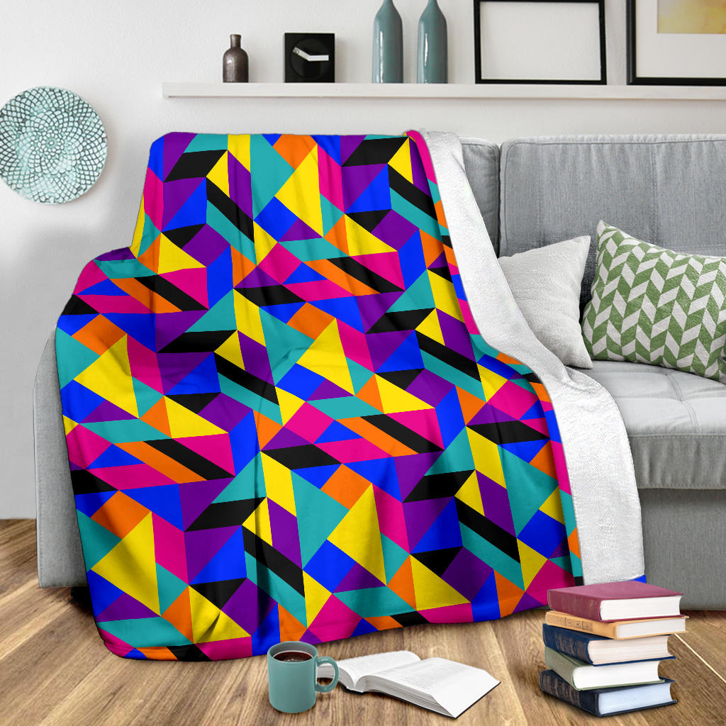 90s Colorful Pattern Print Design 1 Premium Blanket