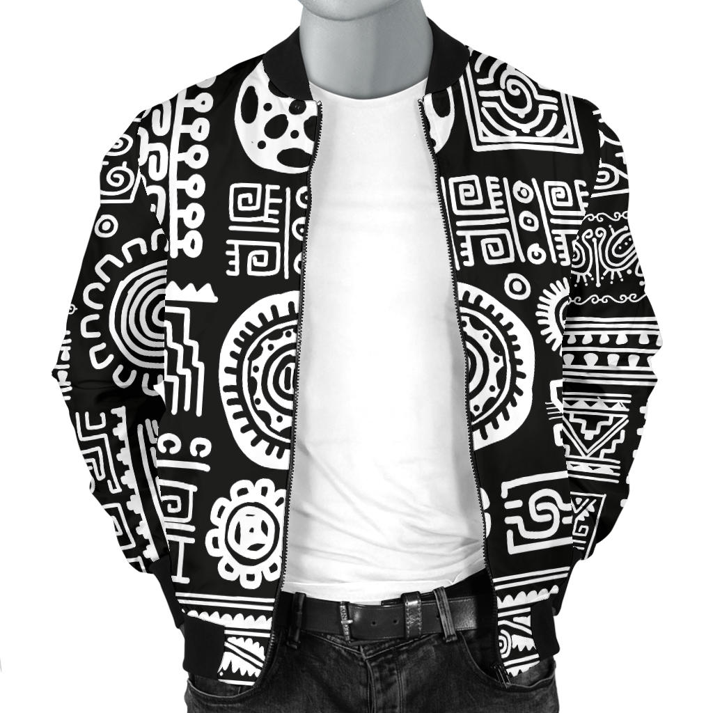 Polynesian Pattern Print Design A02 Men Bomber Jacket