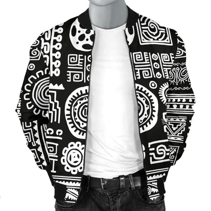 Polynesian Pattern Print Design A02 Men Bomber Jacket