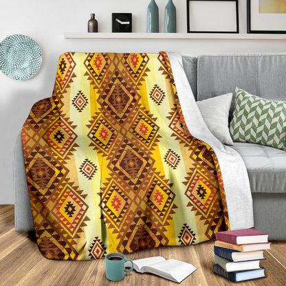 Native Pattern Print Design A09 Premium Blanket