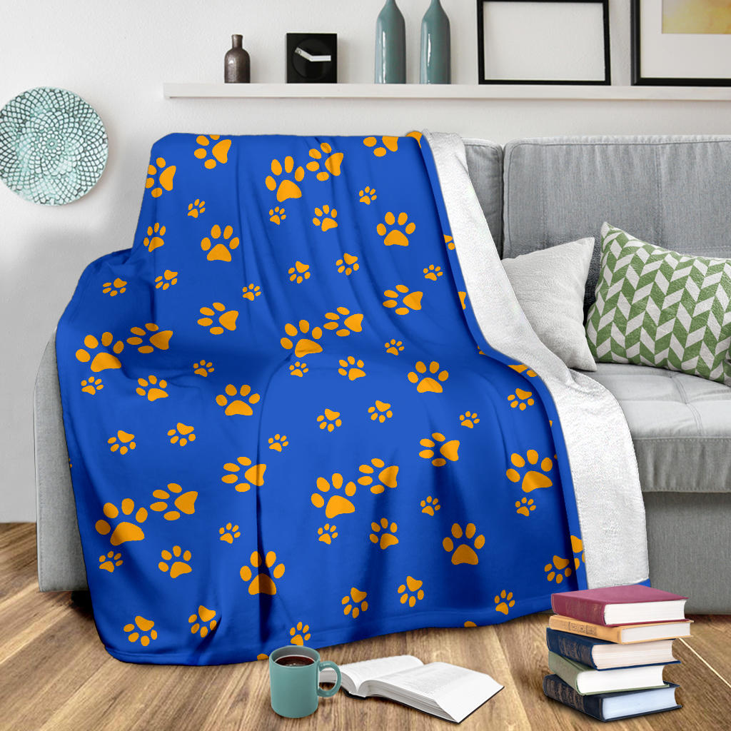 Paw Pattern Print Design A03 Premium Blanket