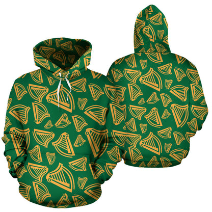 Harp Pattern Print Design 03 Pullover Hoodie