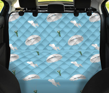Paratrooper Pattern Print Design A02 Rear Dog Car Seat Cover Hammock