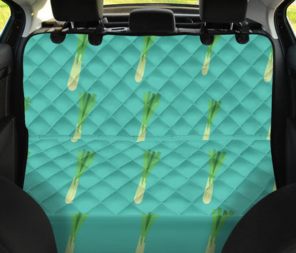 Leek Pattern Print Design 01 Rear Dog Car Seat Cover Hammock
