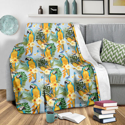 Parrot Pattern Print Design A04 Premium Blanket