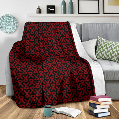 Multiple myeloma Pattern Print Design A01 Premium Blanket