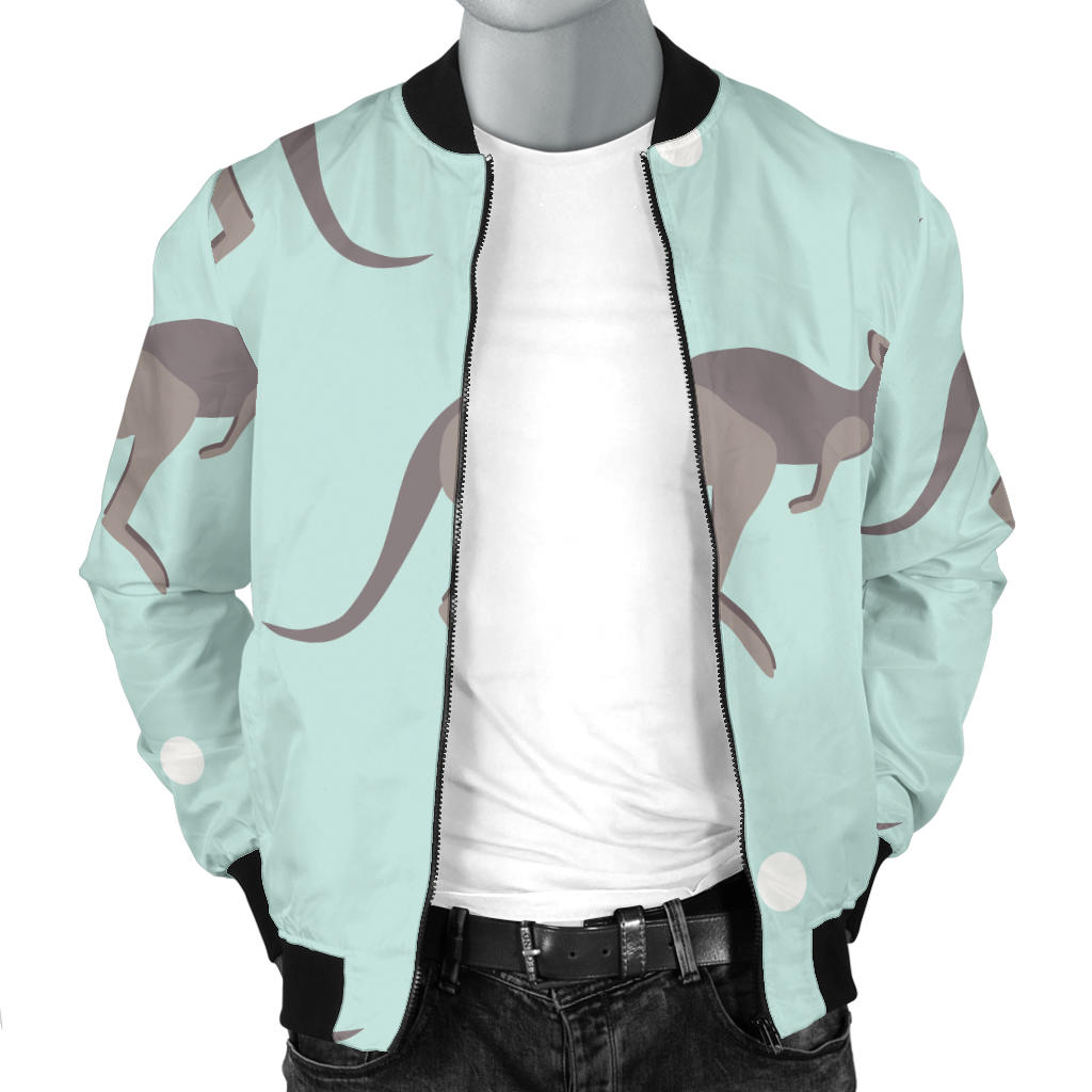 Kangaroos Pattern Print Design 04 Men Bomber Jacket