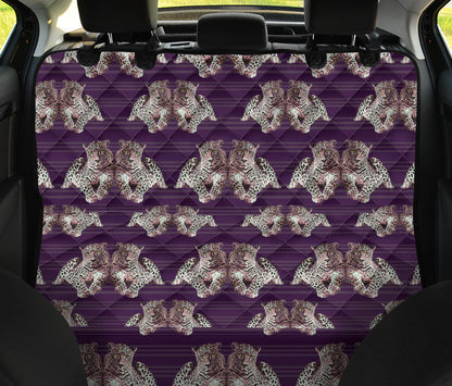 Leopard Pattern Print Design 01 Rear Dog Car Seat Cover Hammock