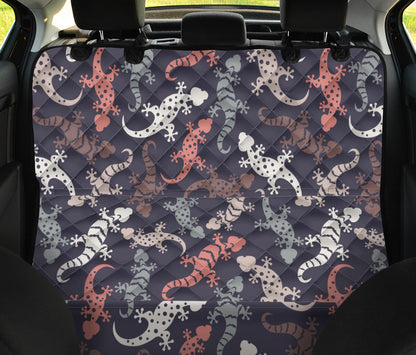 Gecko Pattern Print Design 02 Rear Dog Car Seat Cover Hammock