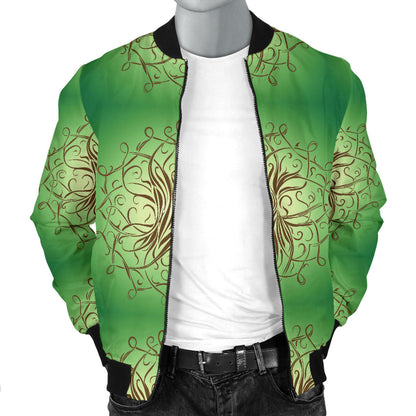 Celtic Pattern Print Design 05 Men Bomber Jacket