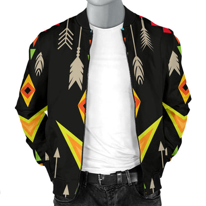 Native Pattern Print Design A05 Men Bomber Jacket