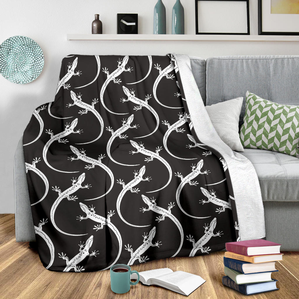 lizard Pattern Print Design 01 Premium Blanket