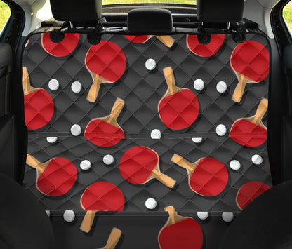 Ping Pong Pattern Print Design A05 Rear Dog Car Seat Cover Hammock